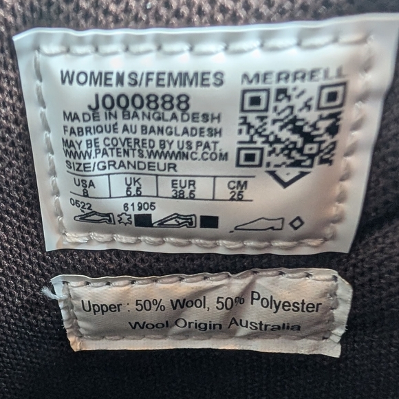 Merrell Leather Waterproof Ankle Booties Leather Brown / Tan Women's Size 8 - Picture 15 of 16